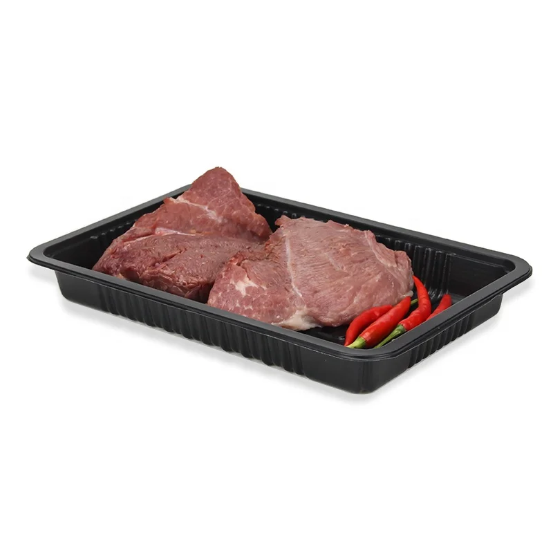Custom Blister Food Packaging Biodegradable Disposable Plastic Meat Tray