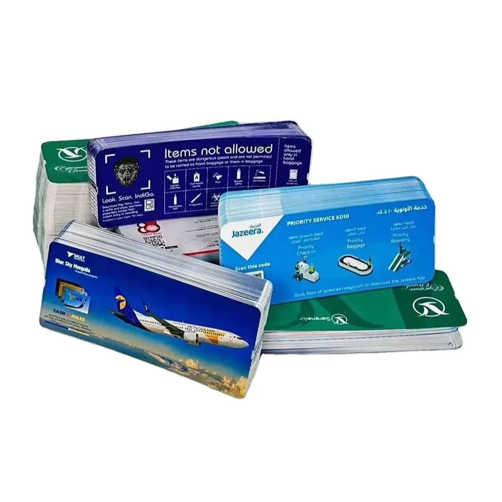 Custom Ticket Airline Thermal Paper Roll 110g 160g  180g Gram Boarding Pass Thermal Paper Tickets.