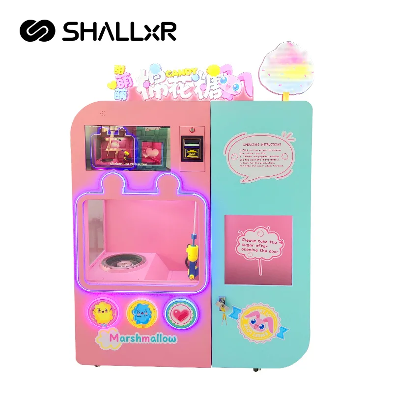 Supermarket Unmanned Bar 24 Hour Automatic Electronics Conveyor Belt Mini Snack Cotton Candy Vending Machine Snacks In Malaysia