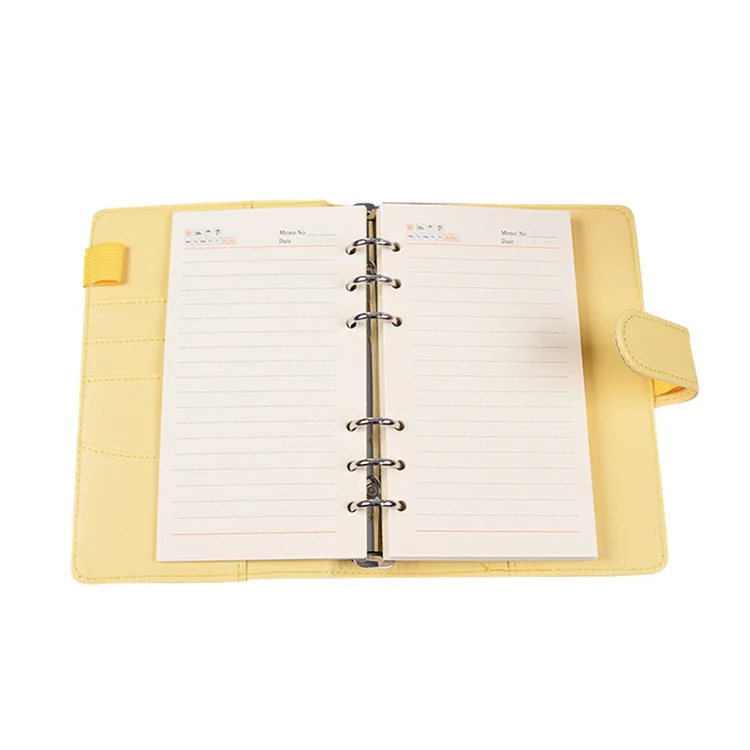 2021 New Designed Loose Leaf Notebook Stationary Gift Set Journals Diary Business Custom Notebooks