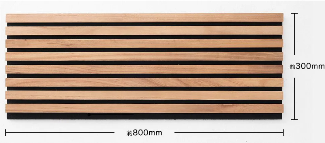 Ceiling Soundproof Polyester Wood Veneer Composition Slats Acoustic Wall Panels