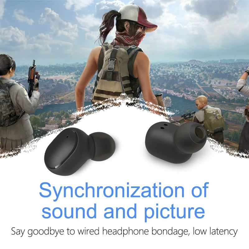 Best Gaming Headset Noise Cancelling Microphone Earbuds Waterproof Running Sports Earphones Tws Wireless Headphones