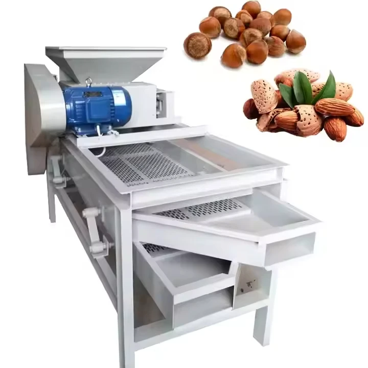 500kg Line  nut processing equipment sheller dehulling multifunctional popular almond hazelnuts nut cracker machine for sale