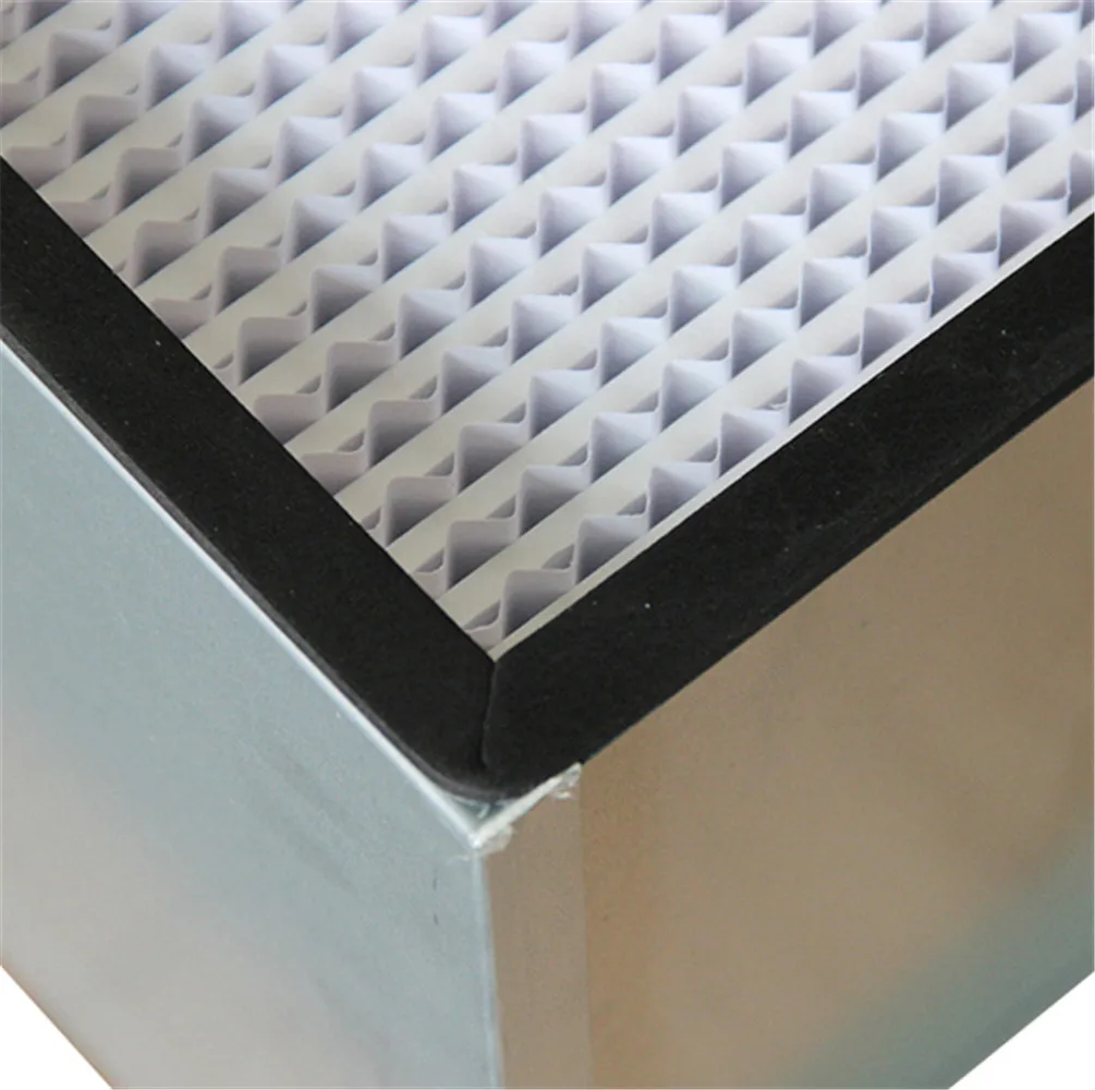 China manufacturer custom aluminum frame paper clapboard hepa filter 24x24x12
