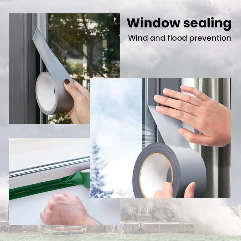 Factory Wholesale Double-sided easy-to-tear double-seam adhesive waterproof fabric carpet duct tape