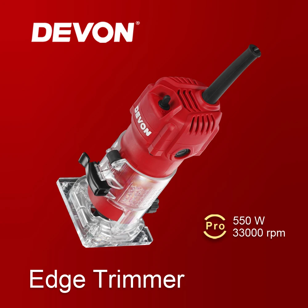 DEVON 1326-5-6 High Precision Portable Electric Router Wood Power Tool Edge Trimmer