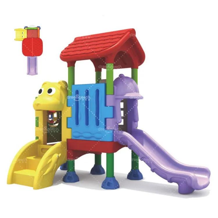 Dream Catch toddler small plastic slide set kids equipment outdoor playground for kindergarten