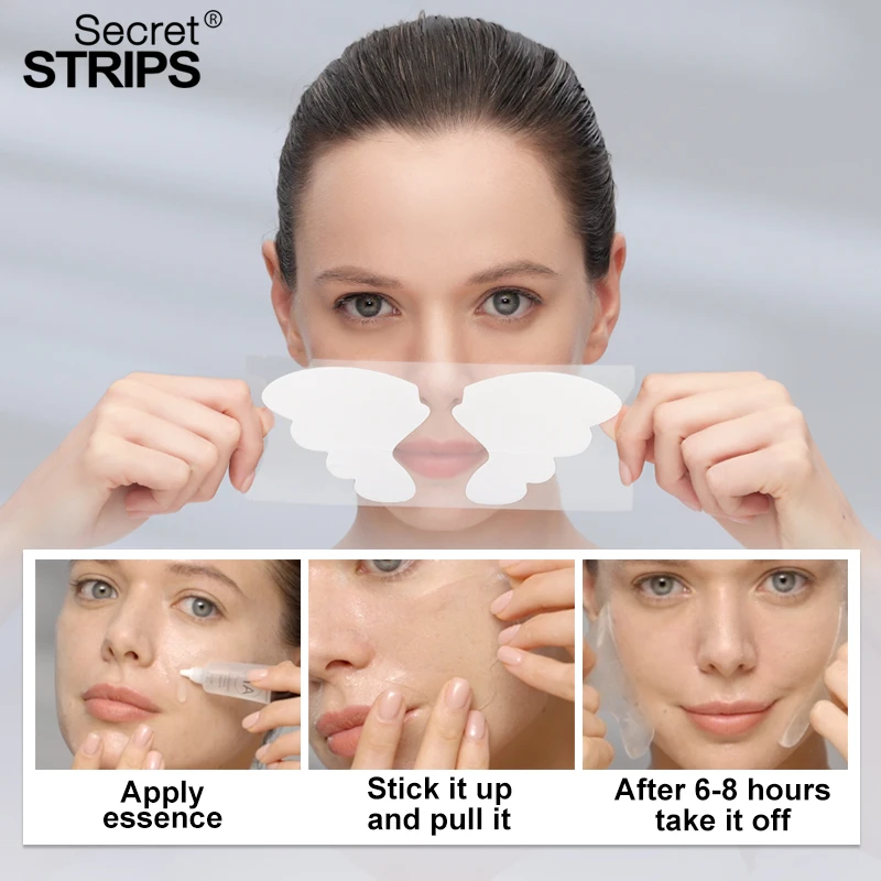 New Revolutionary Product Women beauty skin care whitening facial mask for face Anti Nasolabial folds Care Strips