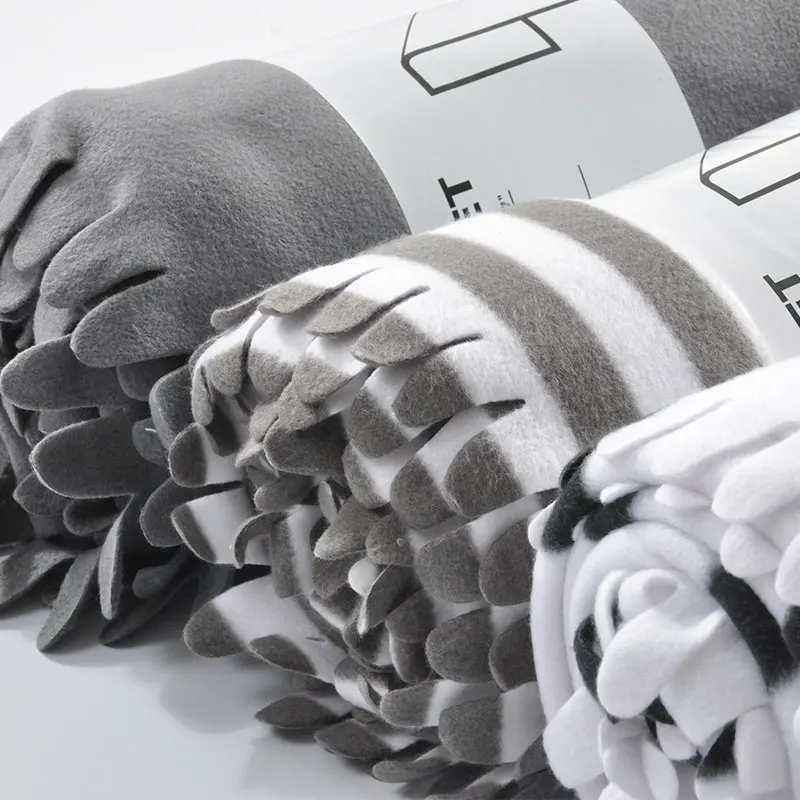 
Children 100%polyester Ultrasonic fleece custom thick baby muslin blankets 