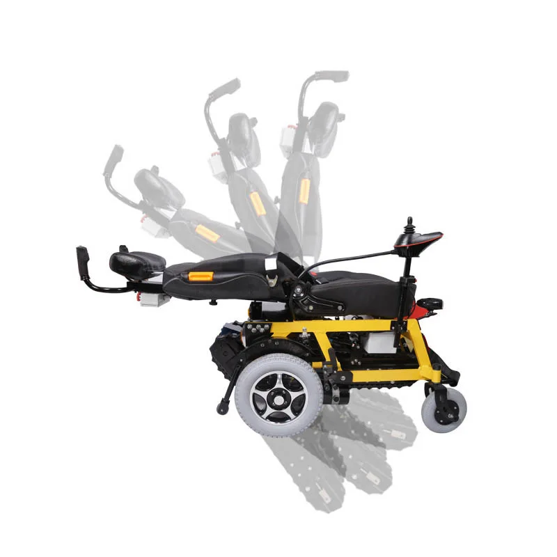 Electric motorized automatic stairs climbing wheelchair for the handicapped and old