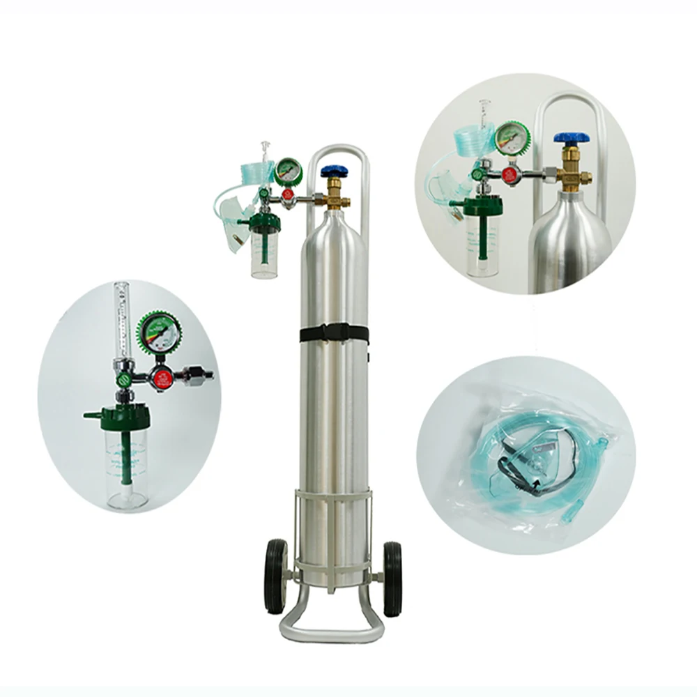 Portable Medical Oxygen Cylinders Empty Cylinders with CGA870 and other Accessories Factory Direct Fast Delivery to Africa