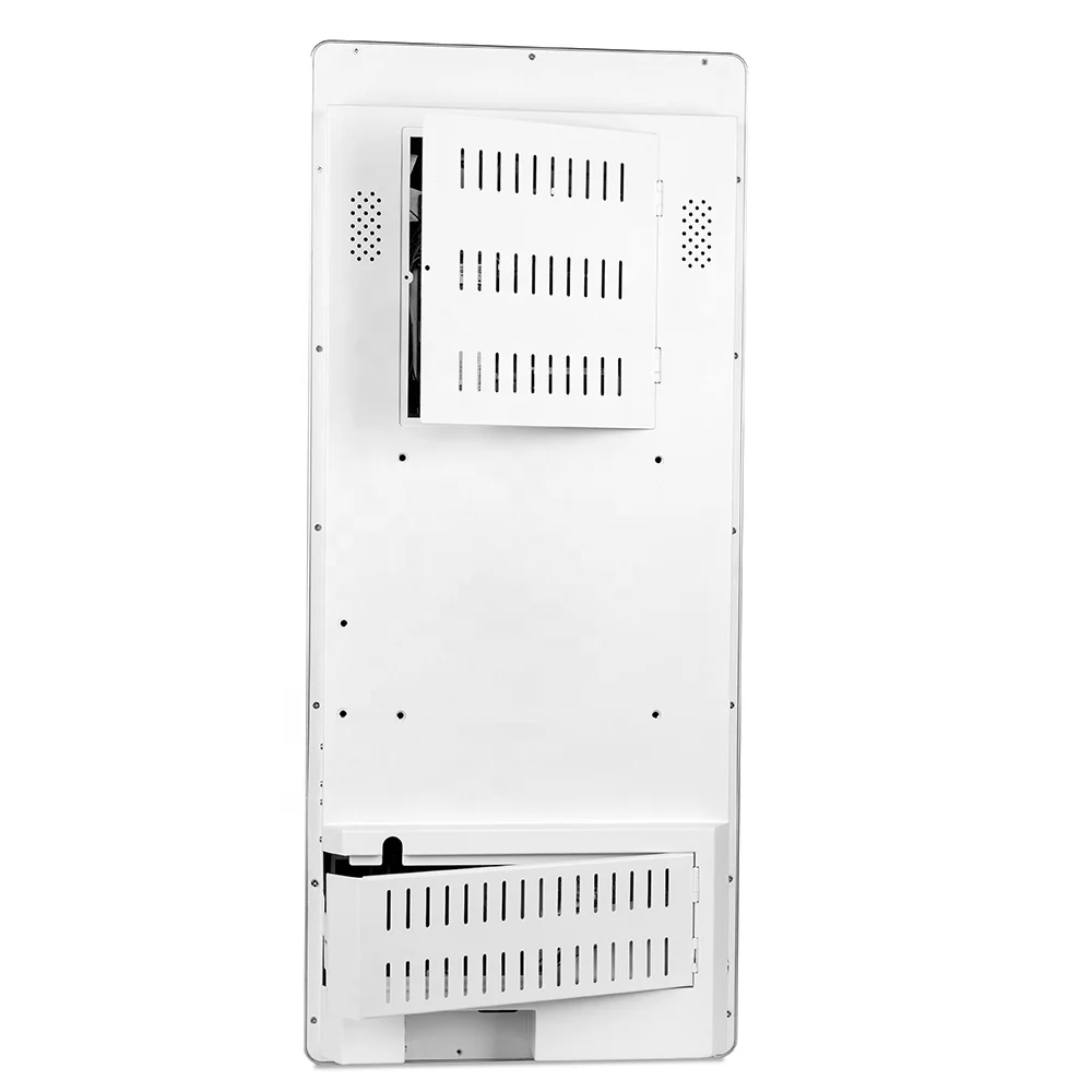 White 27 inch wall mount Self Payment Kiosks WIFI USB All in one PC for restaurant order