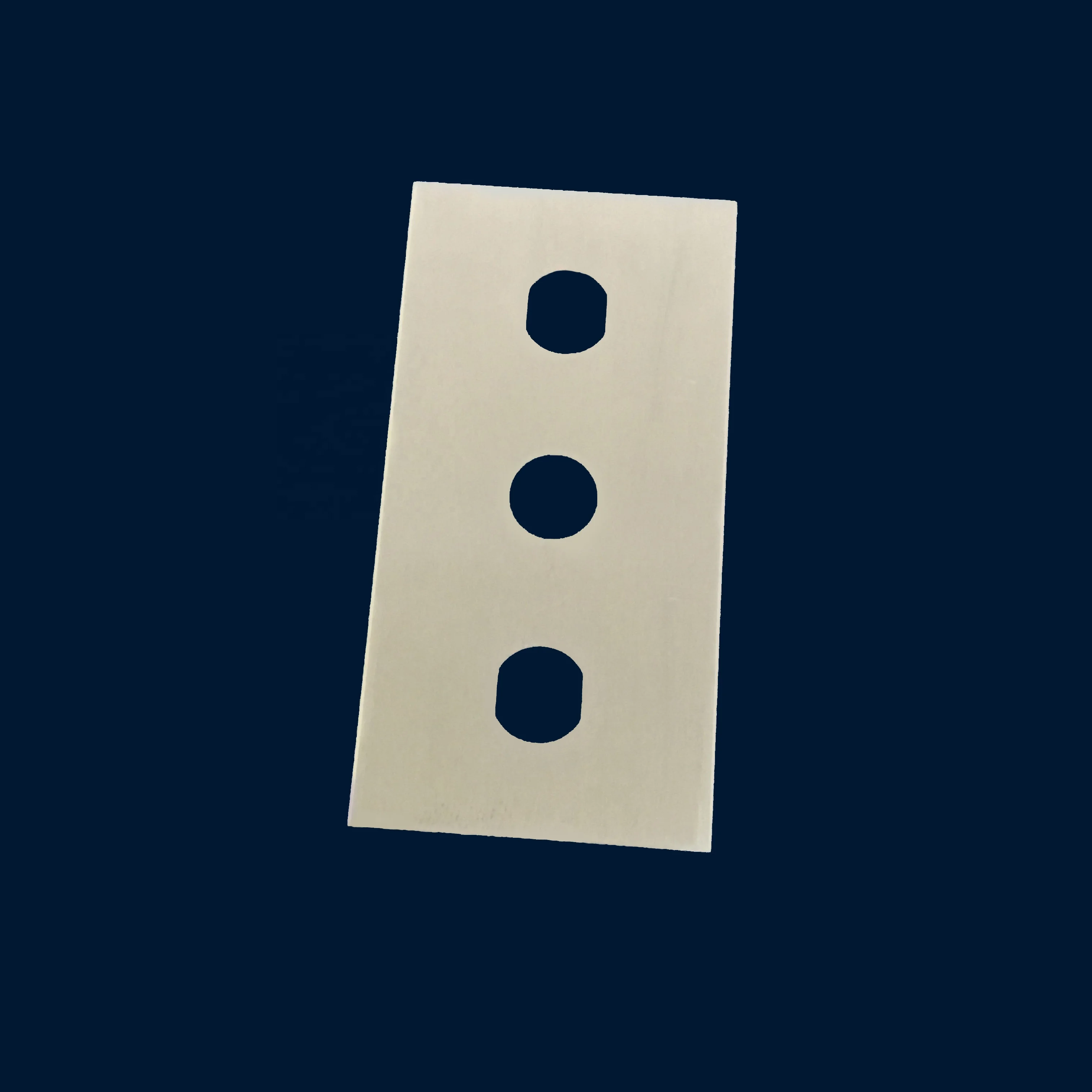 Profiled Three Holes Razor Blades For Film, Fiber Cutting