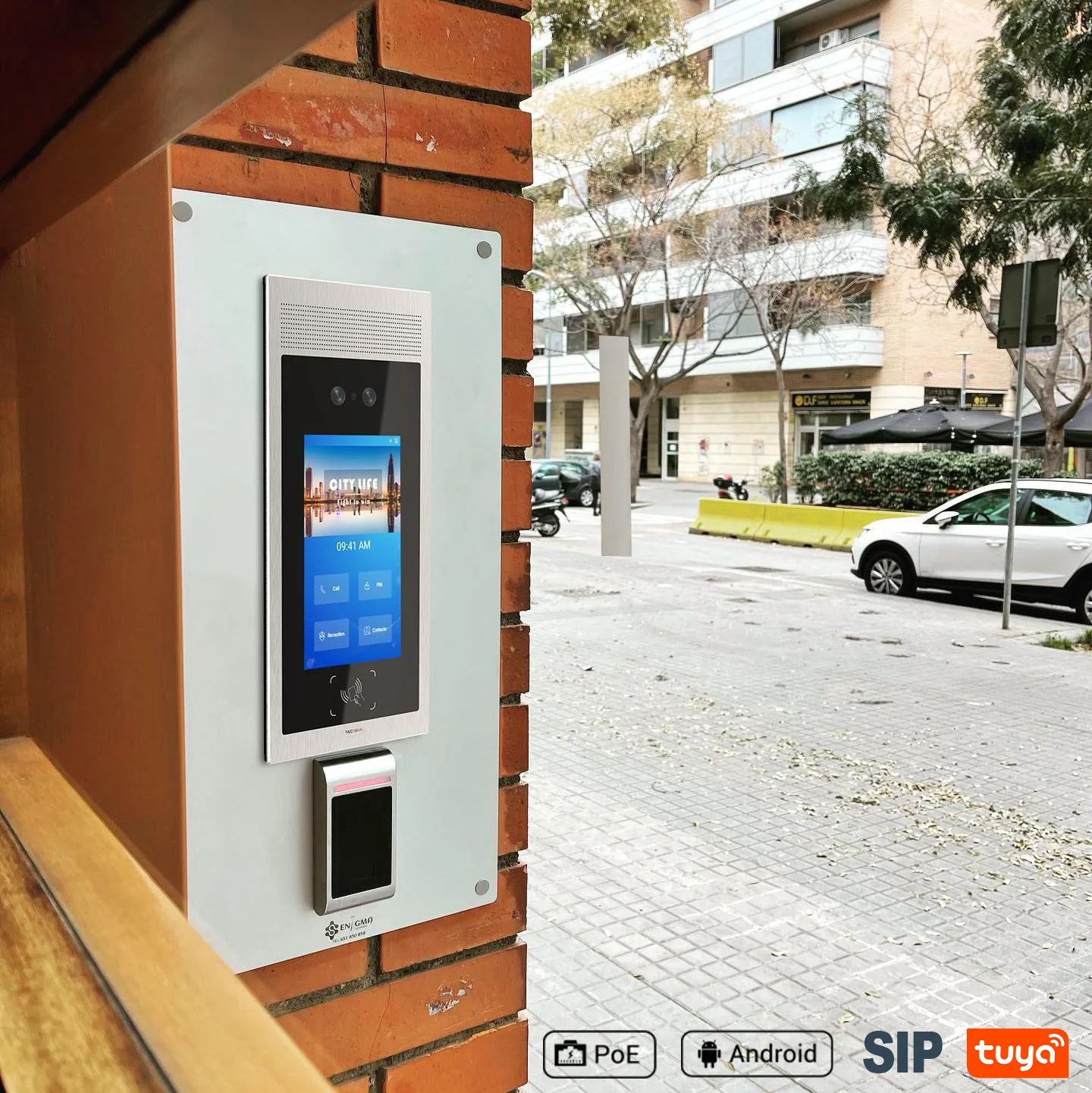 Face Recognition Unlock Outdoor access control SIP intercom system IP video doorphones intercom systems for apartment buildings