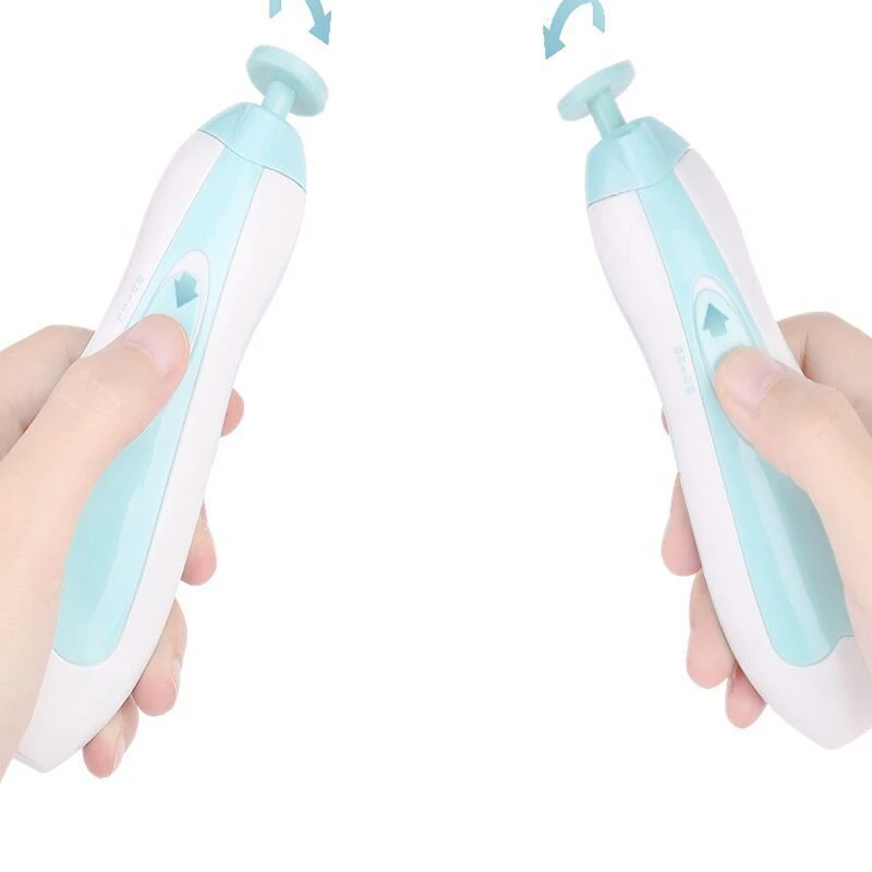 Wholesale Manicure New 6 in 1 LED Light Electric Baby Care Nail Clipper Safe Nail Cutter Baby Nail Trimmer