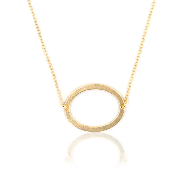 AmorYubo new arrival gold initial necklace letter