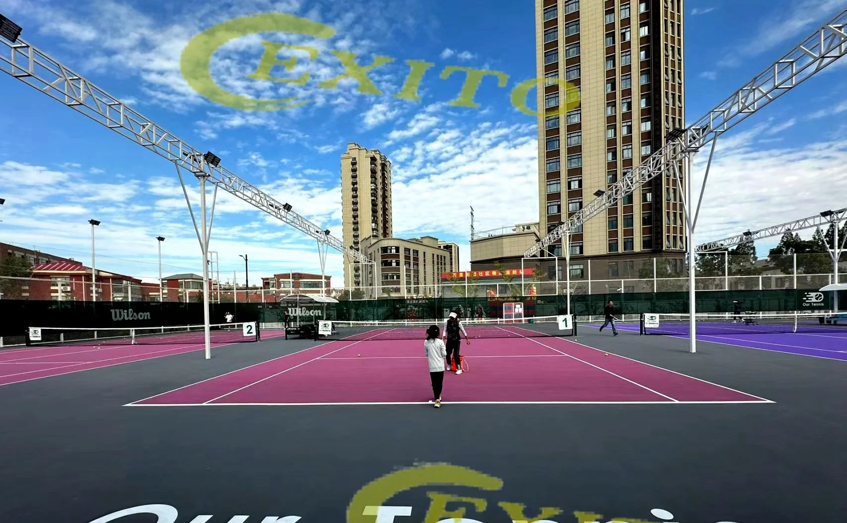 EXITO  Factory Supply Paddle Fields Indoor Padel Courts panoramic Padel Tennis Court