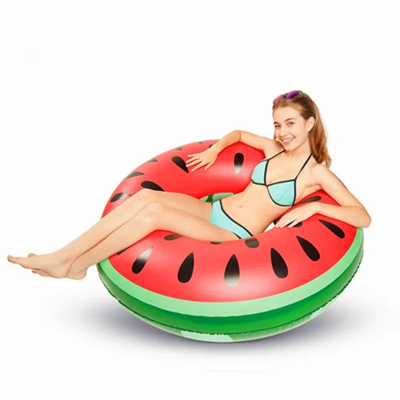 hot selling product  Swim Circle Laps watermelon Pool Tube Piscinas flotador fruit Inflatable Baby Swimming Ring