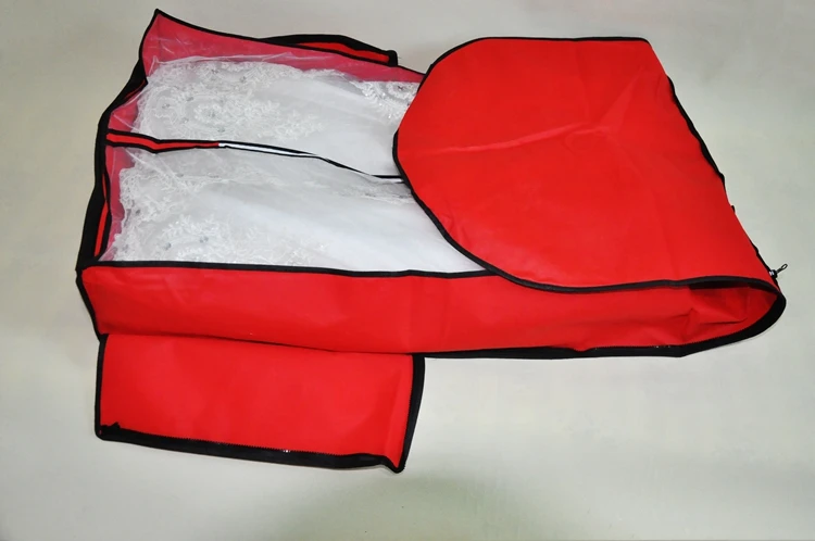 Многофункциональные складные прозрачные мешки для одежды, Пылезащитная сумка для свадебного платья, оптом