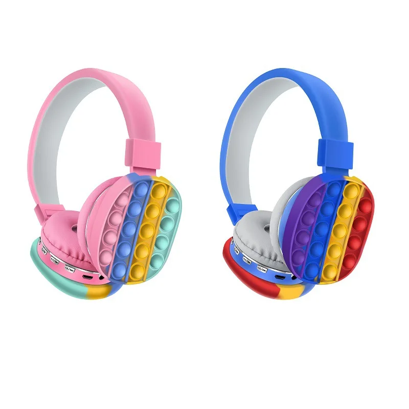 2021 CE UKCA AH-806E Bt V5.0 Stereo Kid Headset fidget toys Fashion gift  Earphones with  for iphone 13 pro max  samsung