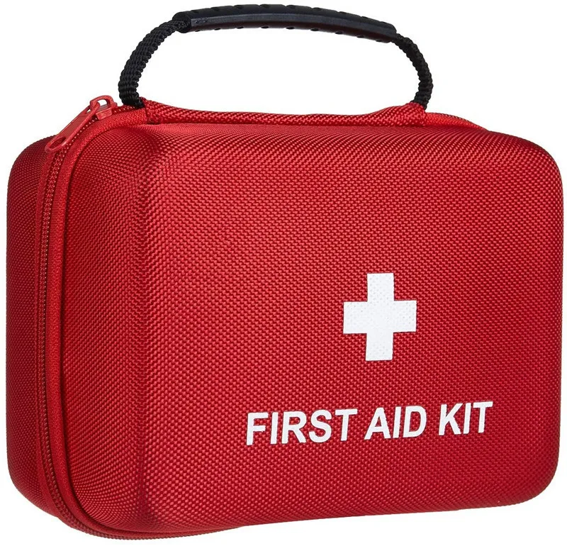 Eva Or Nylon Light Waterproof material Green with handle Zipper with pockets Outdoor First Aid Knit