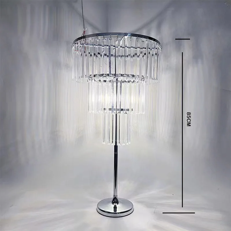 3 Tiers Iron Metal Flower Stand Tall Artificial Flower Centerpiece with Light for Weddings Parties Birthdays