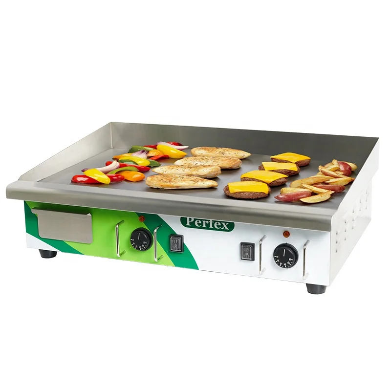 Electric plancha grill gas cook top commercial using electric griddle