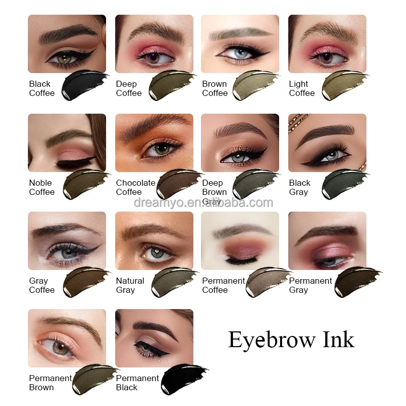 Fienexi Tattoo Ink PMU Pigment for Permanent Makeup Microblading Paint Ink Pigment for Semi Permanent machine