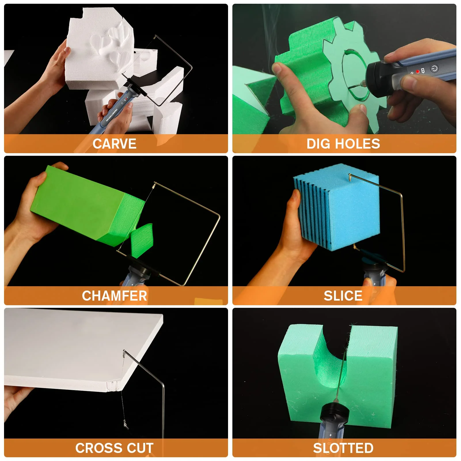 Multipurpose hot Wire Foam Cutting Tool Cordless Hot Wire Foam Cutting Tool with F-TYPE HOT WIRE PEN