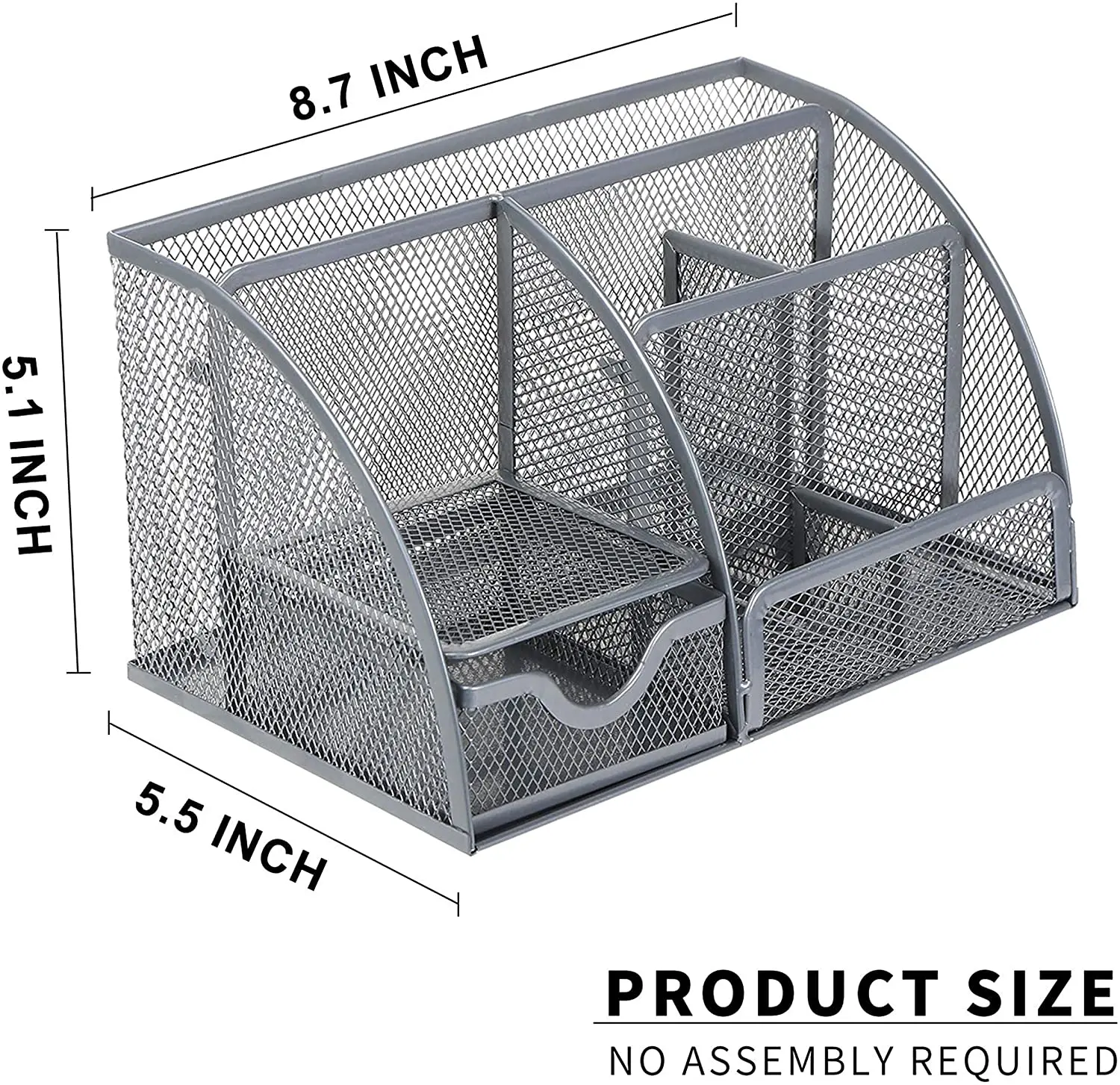 Best Hot Sale Cheapest 6 Compartments Drawer  Office Desk Organizer The Mesh Collection desk organizer