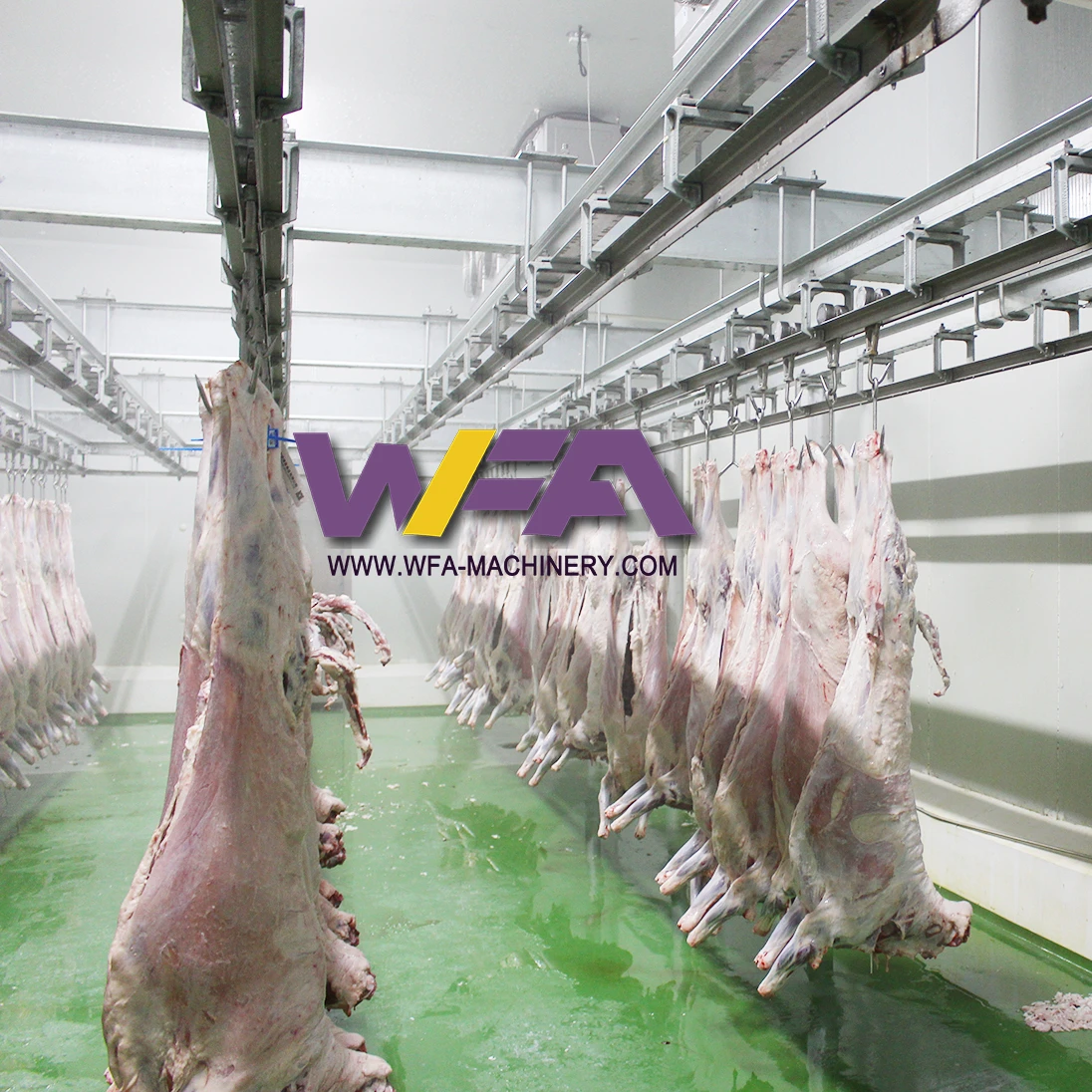 Professional Sheep Abattoir Equipment Automatic Conveyor Rail For Lamb Abattoir