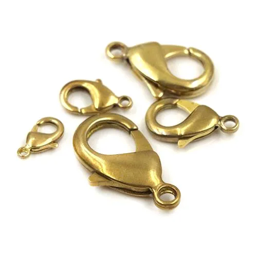 solid brass keychain jewelry clasp necklace connector buckle .