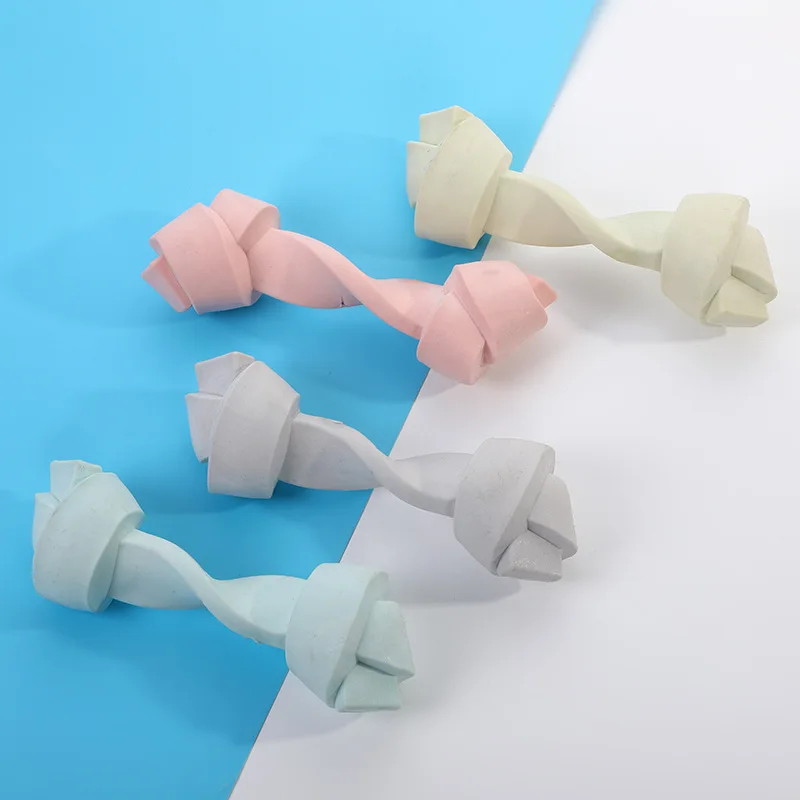 Cross-Border Pet Toys Environmental ProtectionTPRFragrance Foaming Bones Common Breeds Molars Bite Dog Bones