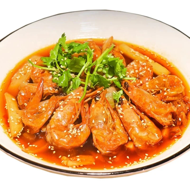 Sichuan Shuxian brand large shrimp hotpot condiments mild spicy casserole sauce prawn hotpot seasoning