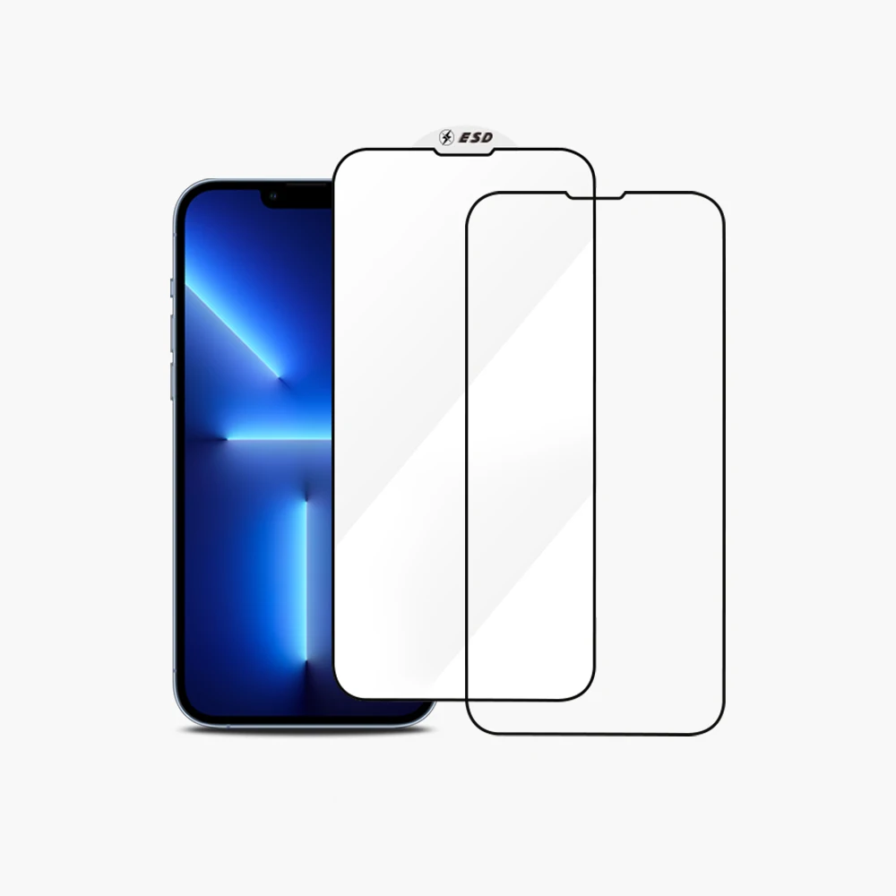 Mobile Anti-Static Screen Protector Film Top Anti Static Cellphone Super Big Curved Esd Tempered Glass For Iphone 13 14 Max Pro
