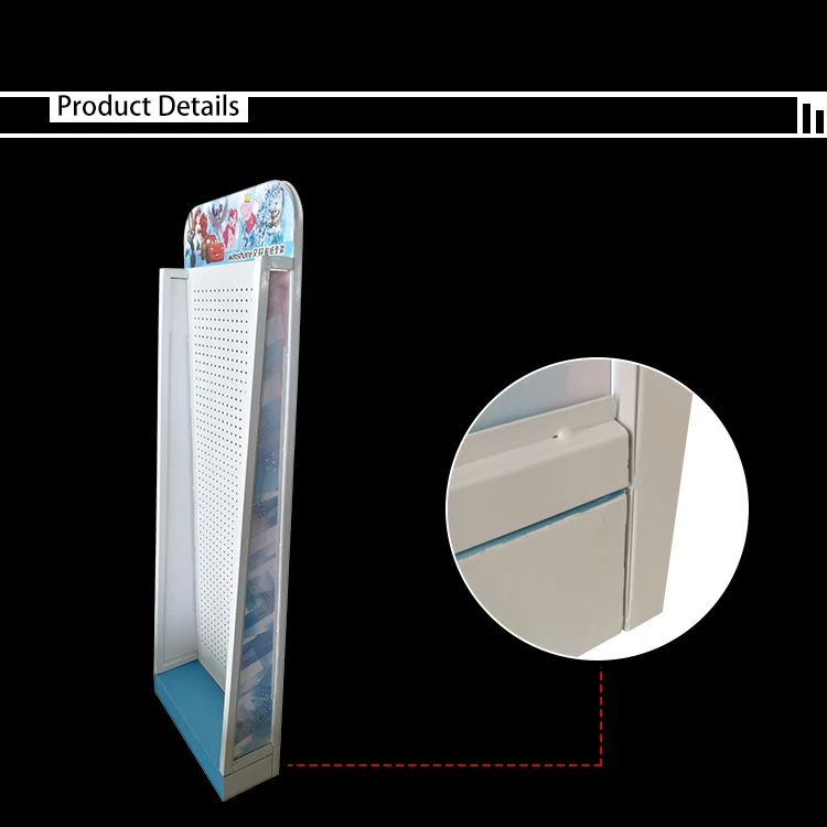 Customized Stickers Display Rack Floor Standing Kids Sticker Display Shelf for Stationery Shop