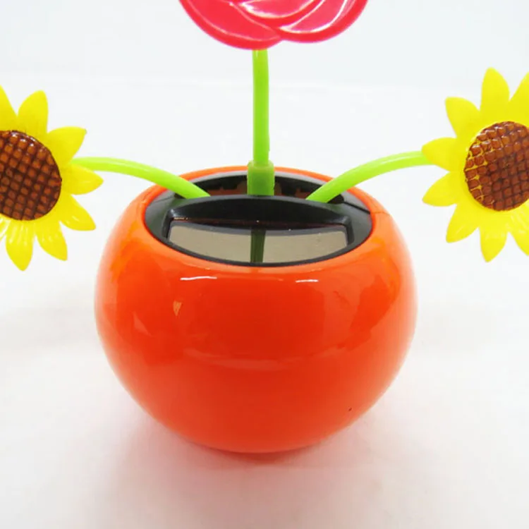 
wholesales funny car flip flap solar flower 