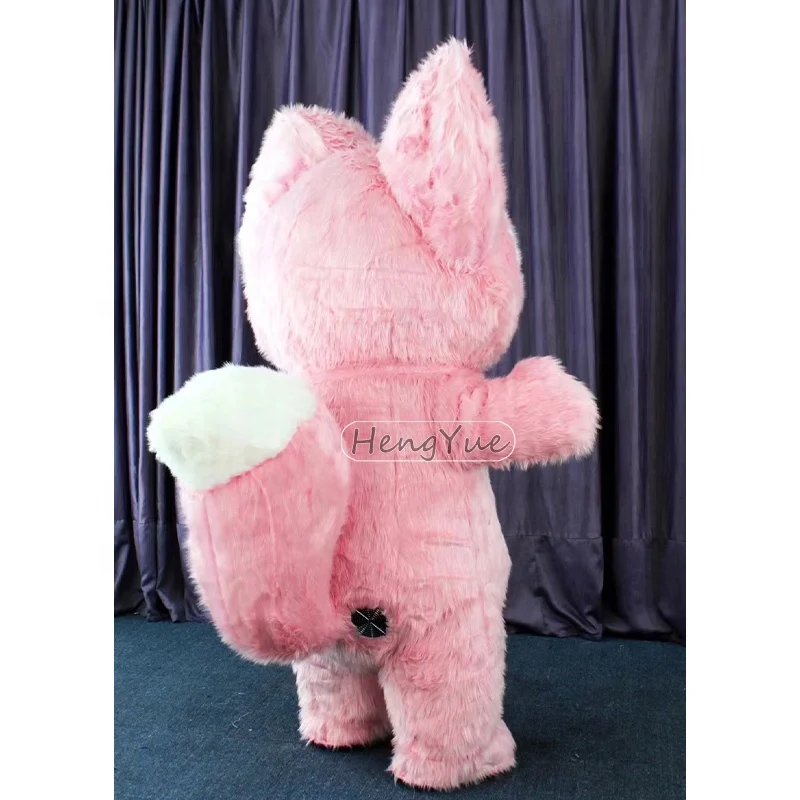 Giant Inflatable Mascot Costumes Business Restaurant Customized Pink Teddy Bear Mascot costume for Adult Wedding Decoration
