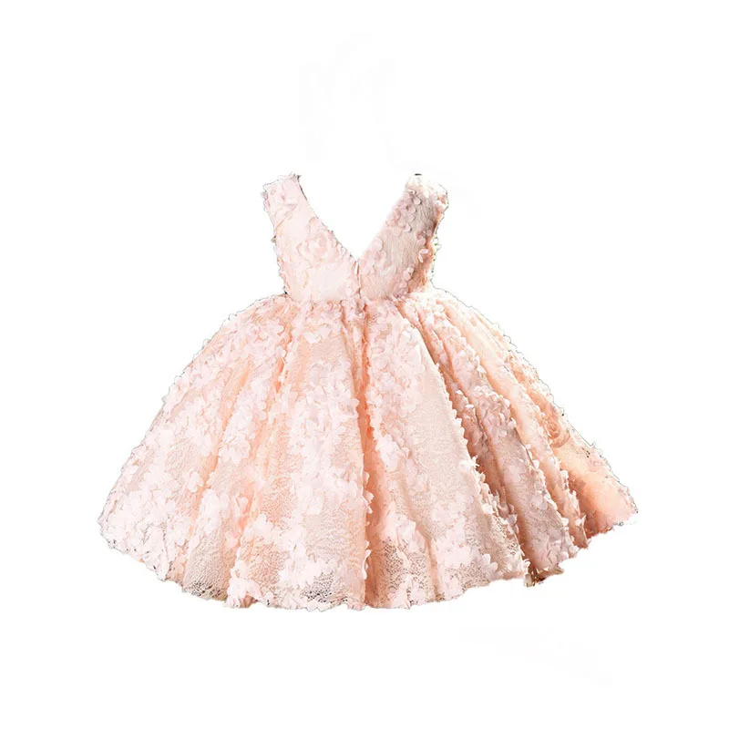 Corset Mesh  Princess Skirt V-neck Girls Dresses Cake Skirt Vest Style Girls Dresses For Party