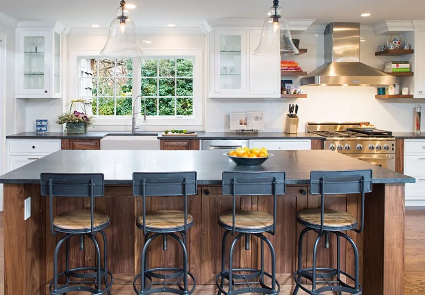 Gorgeous integral cheapest American style solid wood kitchen cabinet