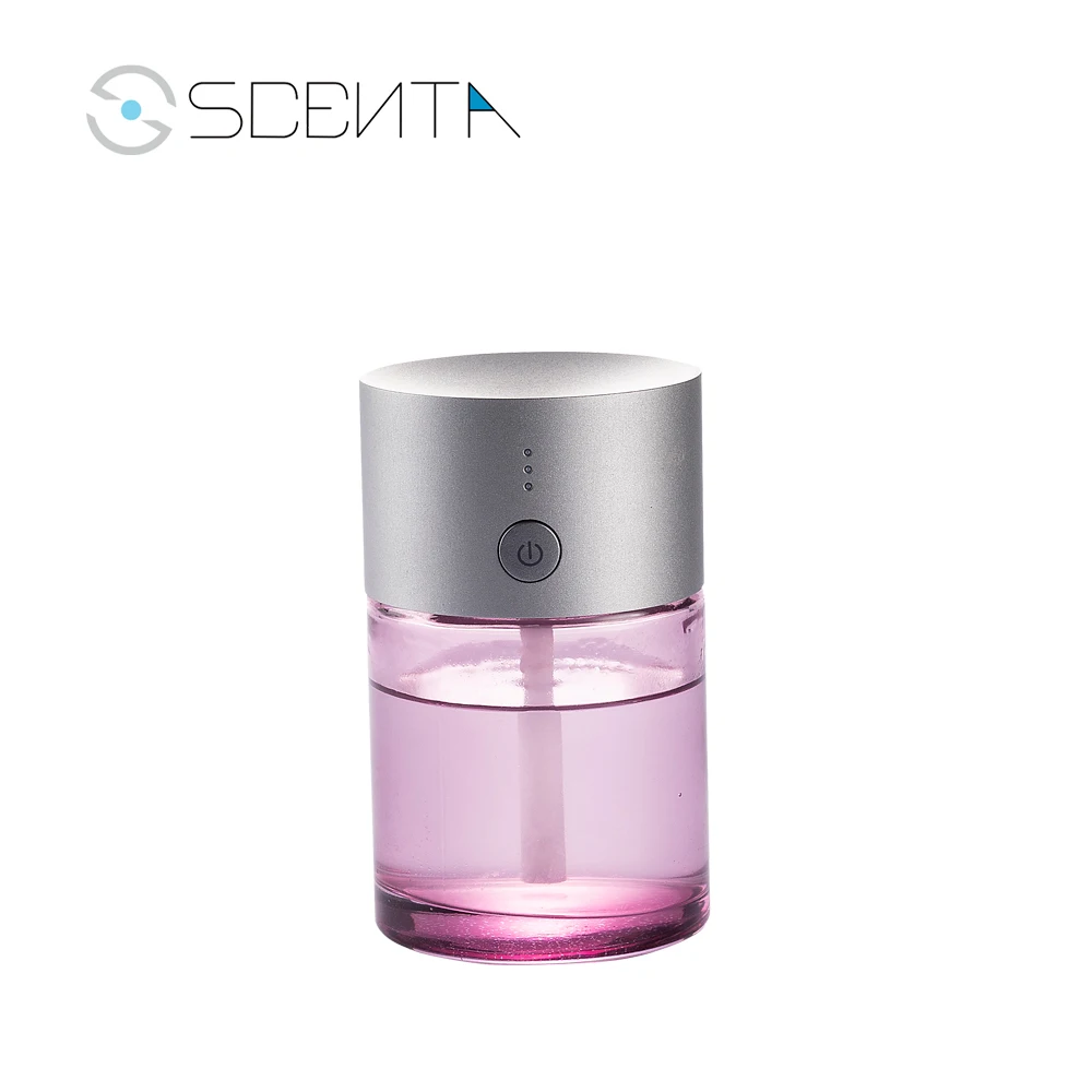 SCENTA New Arrival Rohs Mini Portable Air Freshener Wholesale Waterless Electric Ultrasonic Fragrance Oil Car Aroma Diffuser