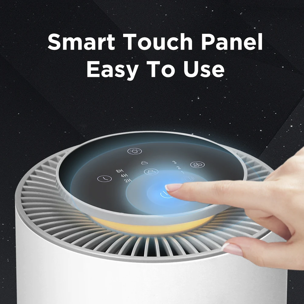 Low Energy Chinese Portable Hepa Desk Top Carbon Filter Clean Air Purifier For Baby