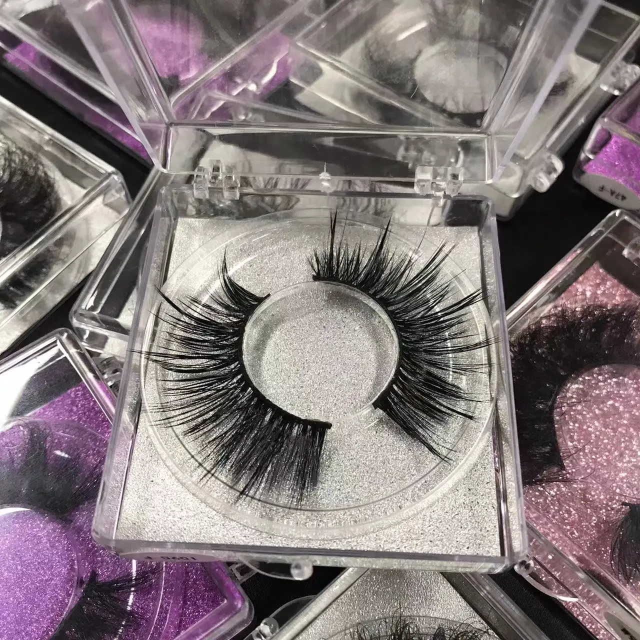 hot sale mink eyelashes wholesale vendor eyelash extension 25mm mink eye lashes