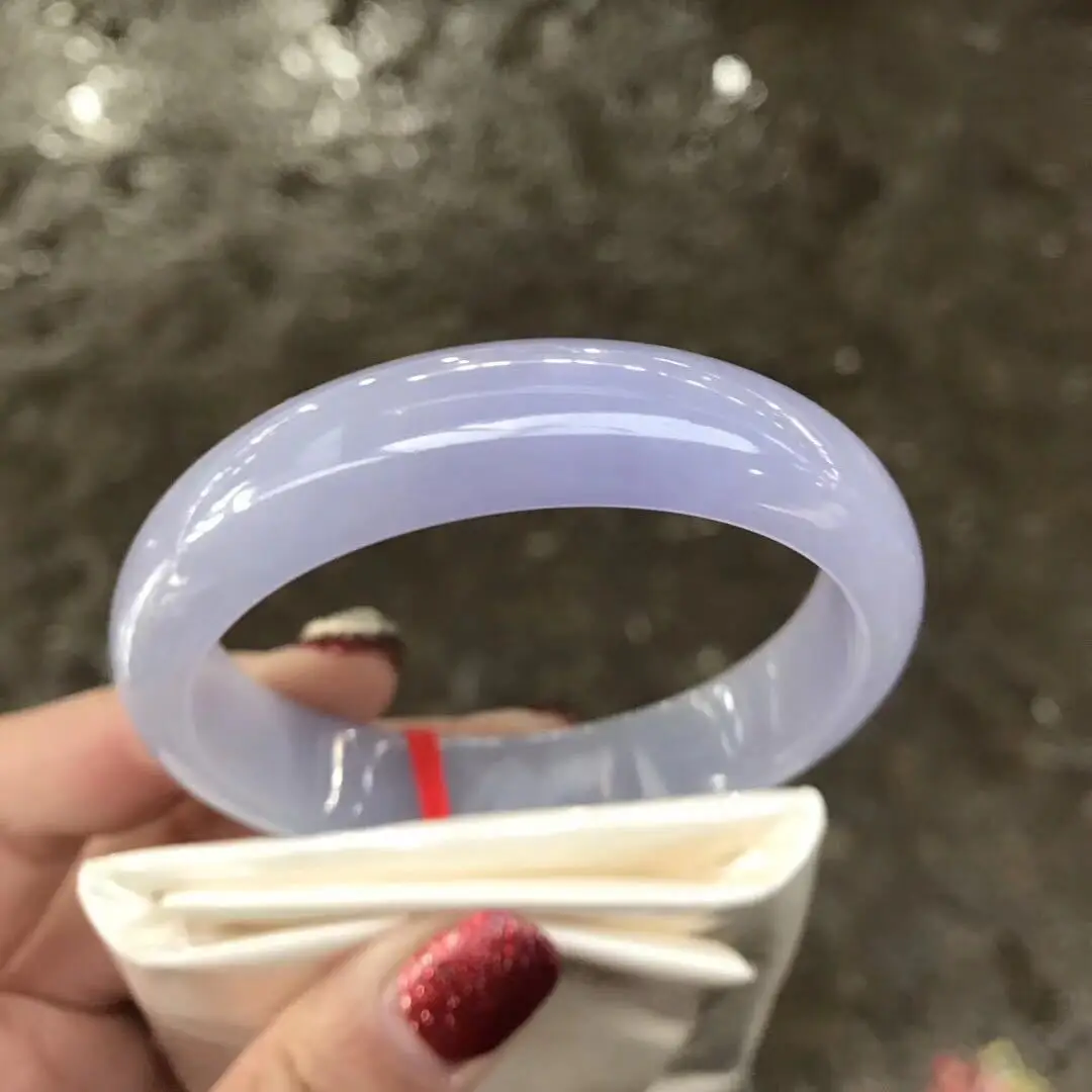 Burmese jadeite jade bangle gemstone lavender violet color bracelet jade bangles for women