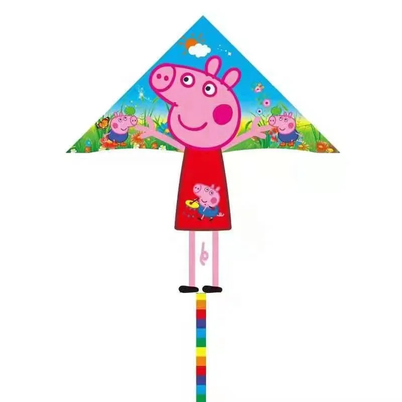 Customized Easy flying   custom full color printing kids toys cartoon delta  kite