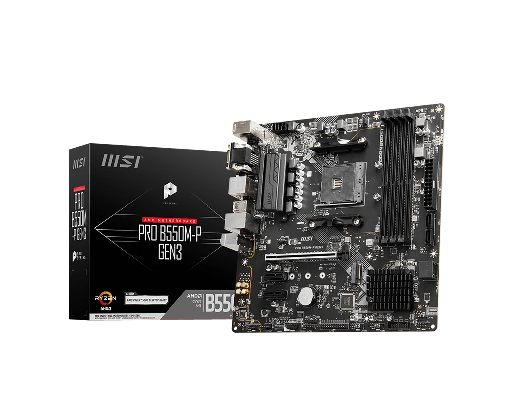 Новый B550M-P Msi PRO GEN3 AM4 DDR4 до 128G Gen3 x4 для настольных ПК
