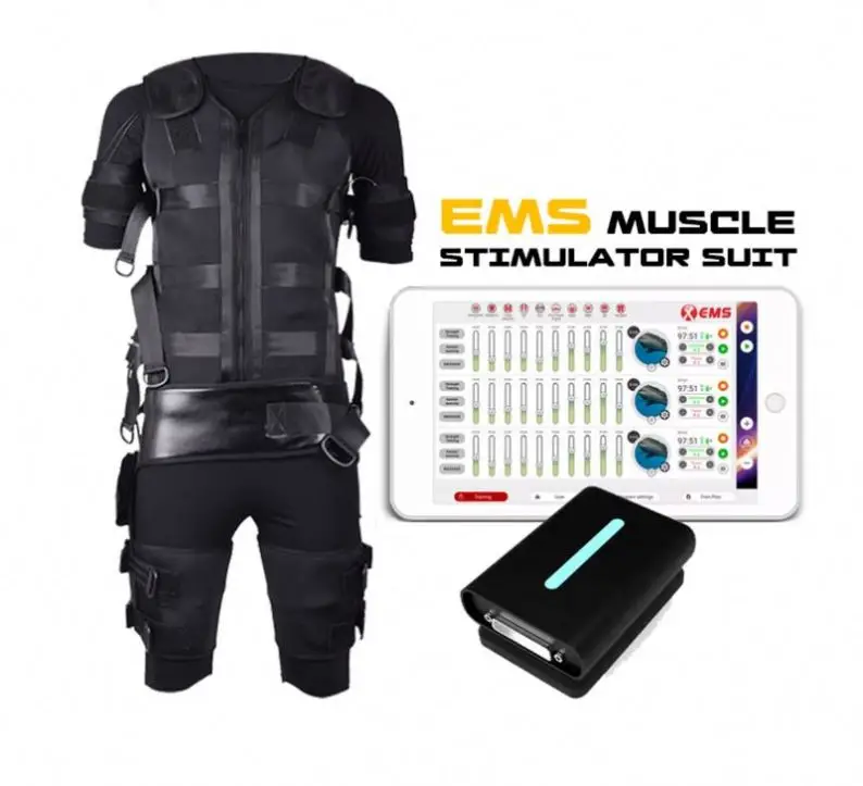 Беспроводной EMS фитнес-костюмы ems тренировочный костюм сухой технологической электростимуляции тела