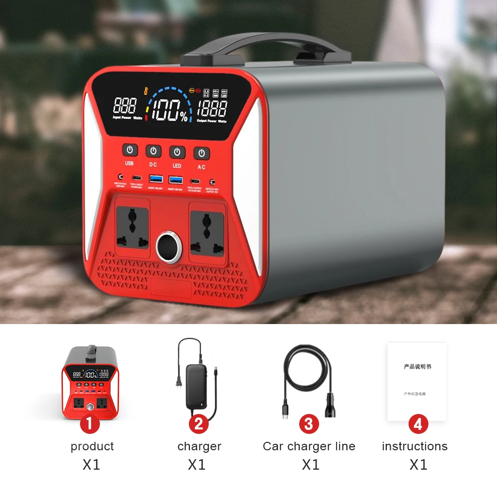 Original Rechargeable Deep Cycle Charging Solar 1000W Eu Warehouse US Stock UPS Lifepo4 Portable Power Station