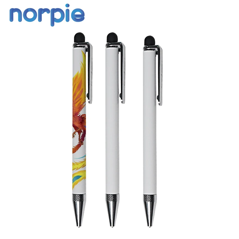 Capacitive Touch Screen Metal Ballpoint Pen Sublimation Pen Touch with Shrink Wrap (1600542038361)