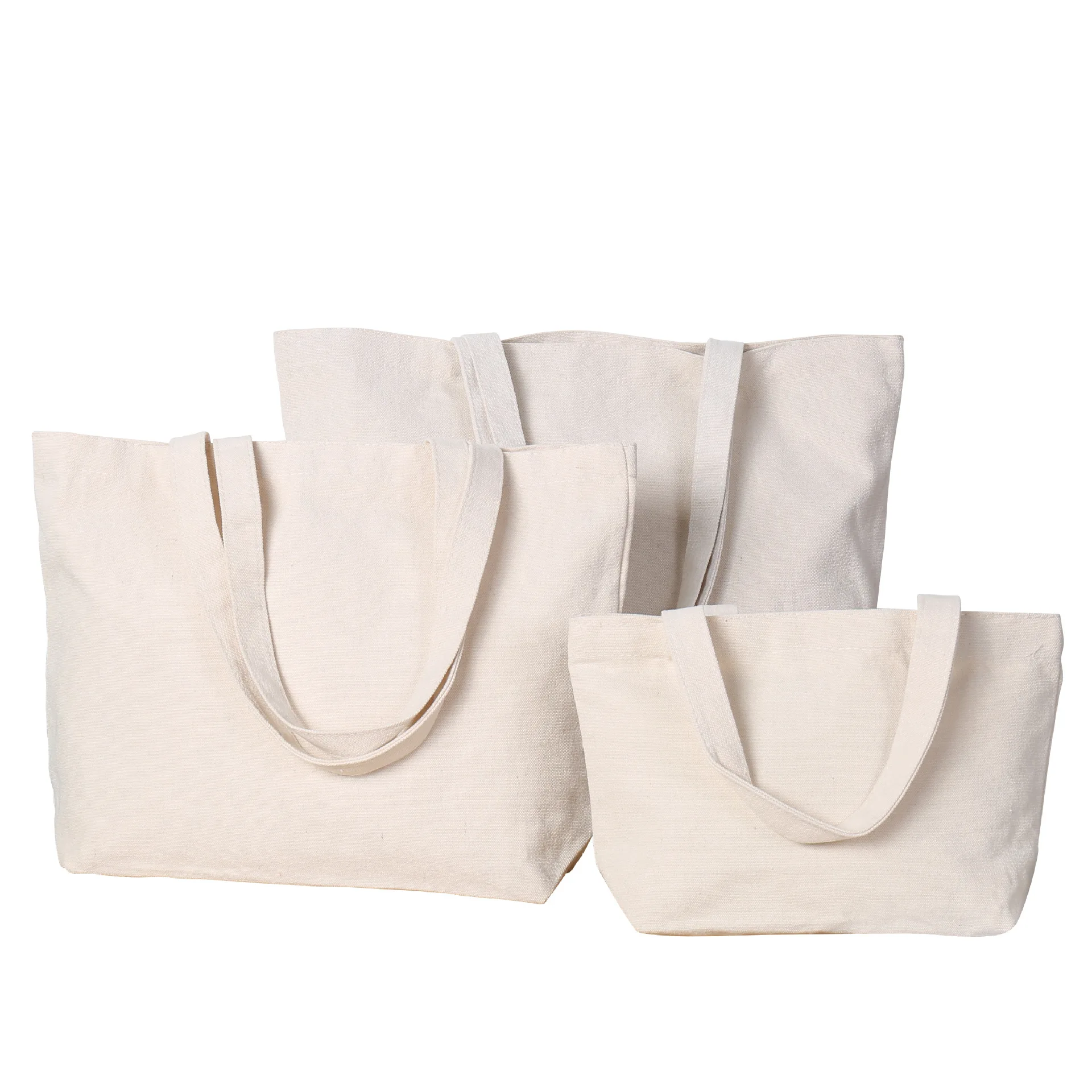 Promotional reusable eco friendly high quality blank canvas sling tote bags for women
